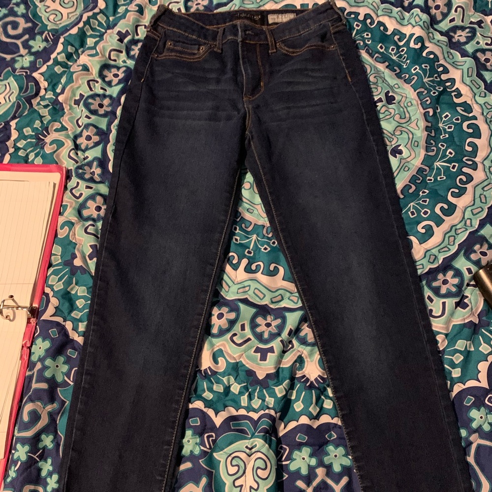 Aeropostale high waisted dark wash jegging